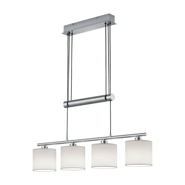 LAMPADA A SOFFITTO 4 LUCI OLIVIA BIANCHE