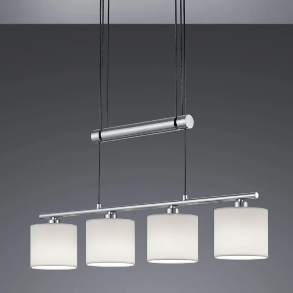 LAMPADA A SOFFITTO 4 LUCI OLIVIA BIANCHE