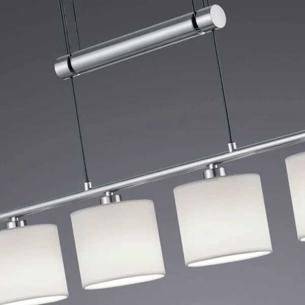 LAMPADA A SOFFITTO 4 LUCI OLIVIA BIANCHE