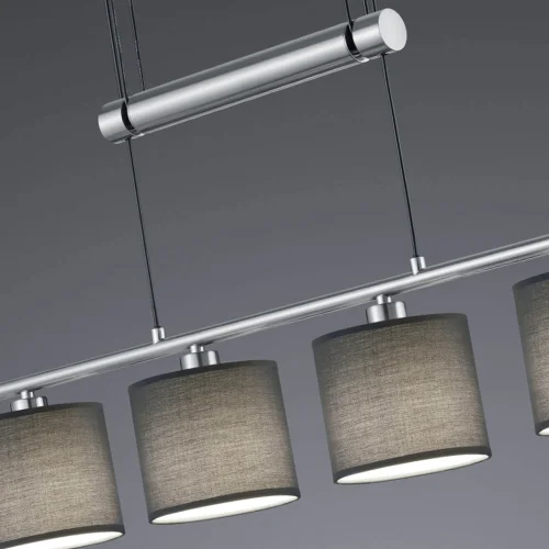 LAMPADA A SOFFITTO 4 LUCI OLIVIA GRIGIO