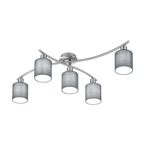LAMPADA A SOFFITTO 5 LUCI GRIGIE