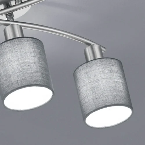 LAMPADA A SOFFITTO 5 LUCI GRIGIE