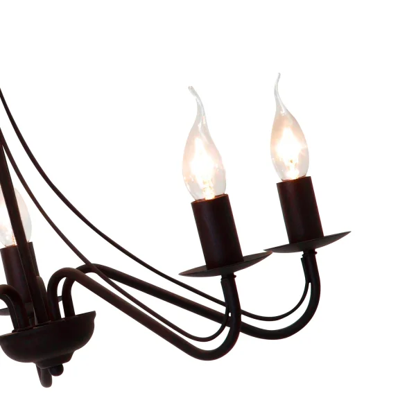 LAMPADA A SOFFITTO 5 LUCI MIRANDA FORGIA