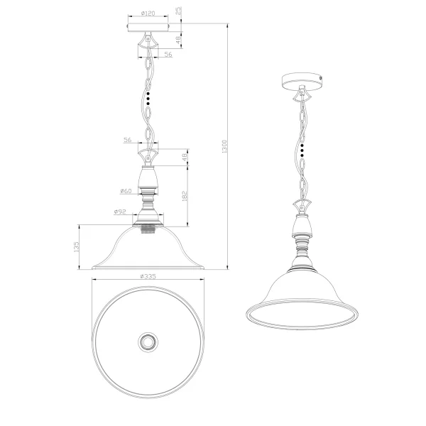 LAMPADA A SOFFITTO CIONDOLO MIRANDA FORGIA