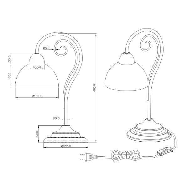 LAMPADA DA TAVOLO MIRANDA FORGIA