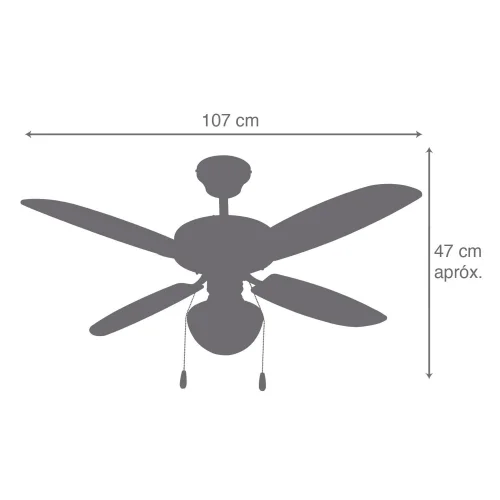 VENTILATORE SOFFITTO PELLE AIKEN