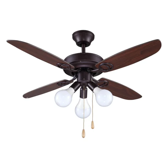 VENTILATORE A SOFFITTO MARRONE GEARY