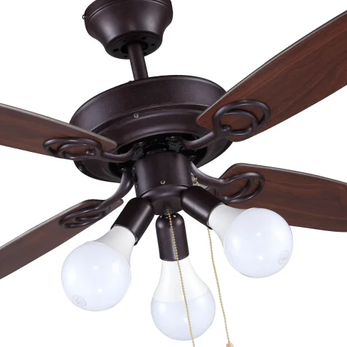 VENTILATORE A SOFFITTO MARRONE GEARY