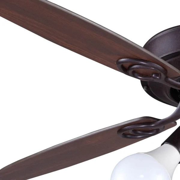 VENTILATORE A SOFFITTO MARRONE GEARY