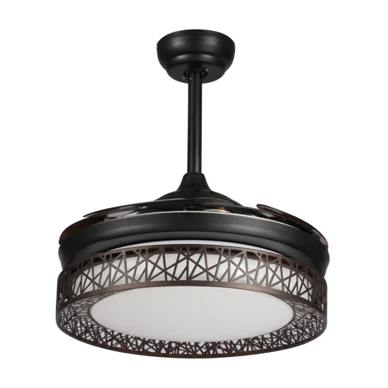 VENTILATORE A SOFFITTO MARRONE LED FORREST 2