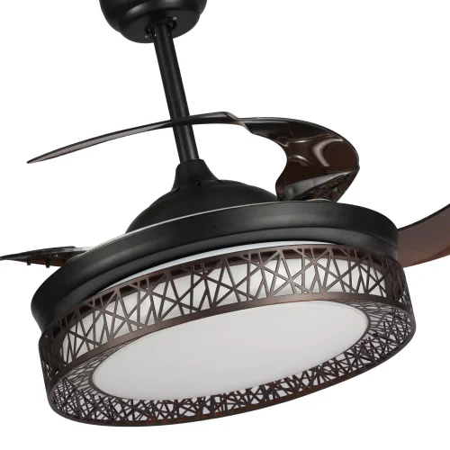 VENTILATORE A SOFFITTO MARRONE LED FORREST