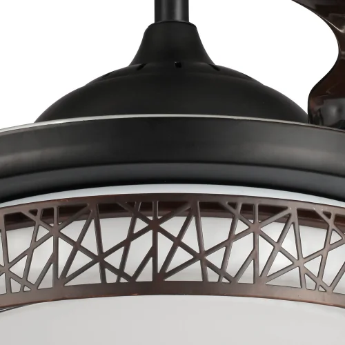VENTILATORE A SOFFITTO MARRONE LED FORREST