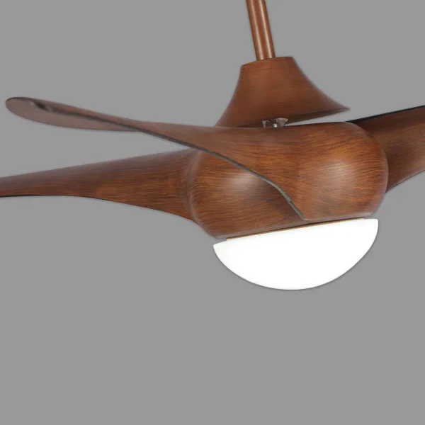 VENTILATORE A SOFFITTO A LED MARRONE PARRISH