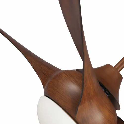 VENTILATORE A SOFFITTO A LED MARRONE PARRISH