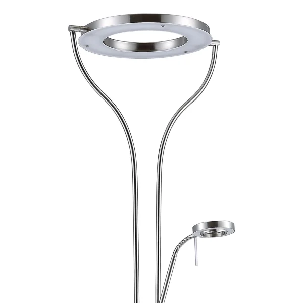 CAROSELLO A LED 20W LAMPADA DA TERRA CROMATA CAROSELLO A LED 20W LAMPADA DA TERRA CROMATA