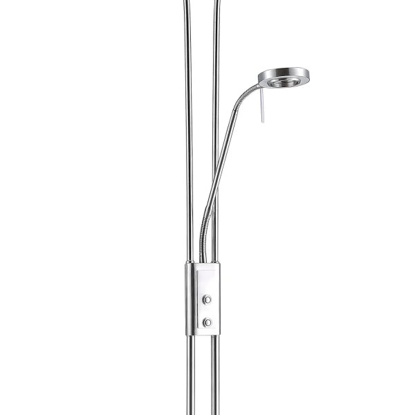 CAROSELLO A LED 20W LAMPADA DA TERRA CROMATA CAROSELLO A LED 20W LAMPADA DA TERRA CROMATA