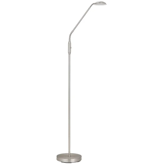 LAMPADARIO DA TERRA LED MAXIMO 6W NICKEL SATINATO 2