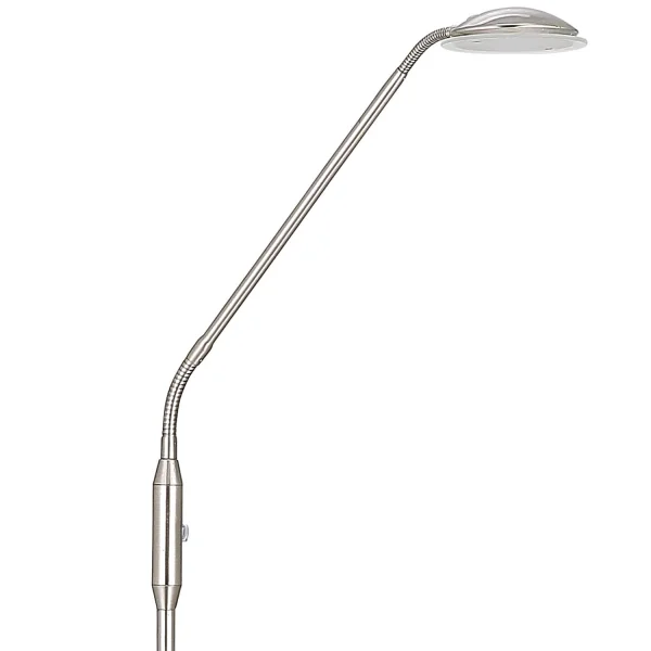 LAMPADARIO DA TERRA LED MAXIMO 6W NICKEL SATINATO