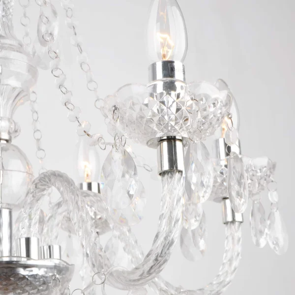 LAMPADA A SOFFITTO 6 LUCI DA LEONETTA TRASPARENTI