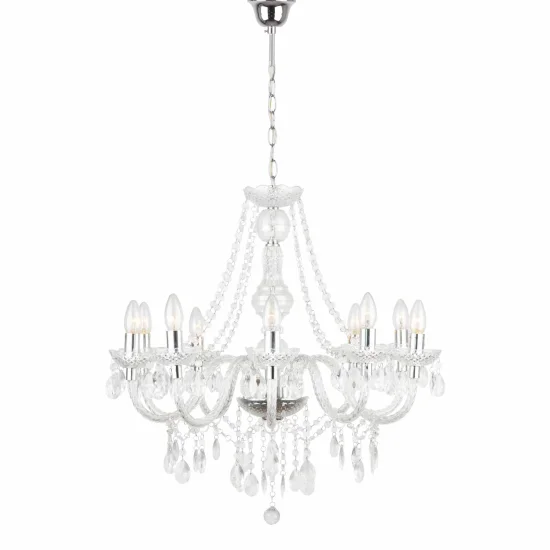 LAMPADA A SOFFITTO 10 LUCI DA LEONETTA TRASPARENTI 2