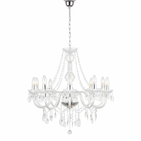 LAMPADA A SOFFITTO 10 LUCI DA LEONETTA TRASPARENTI