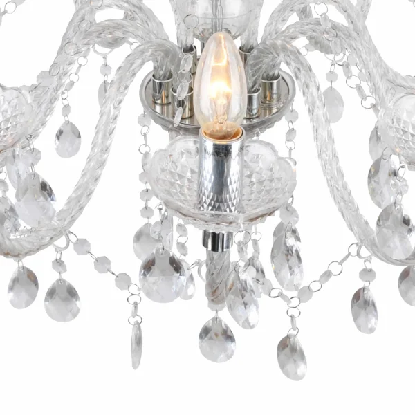 LAMPADA A SOFFITTO 10 LUCI DA LEONETTA TRASPARENTI