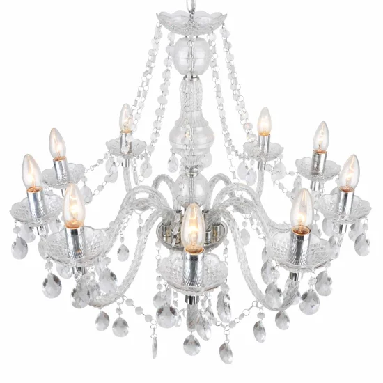 LAMPADA A SOFFITTO 10 LUCI DA LEONETTA TRASPARENTI