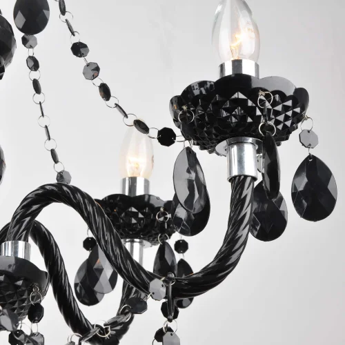 LAMPADA A SOFFITTO 6 LUCI GIULIA NERE