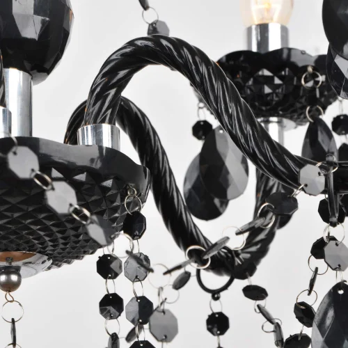 LAMPADA A SOFFITTO 6 LUCI GIULIA NERE