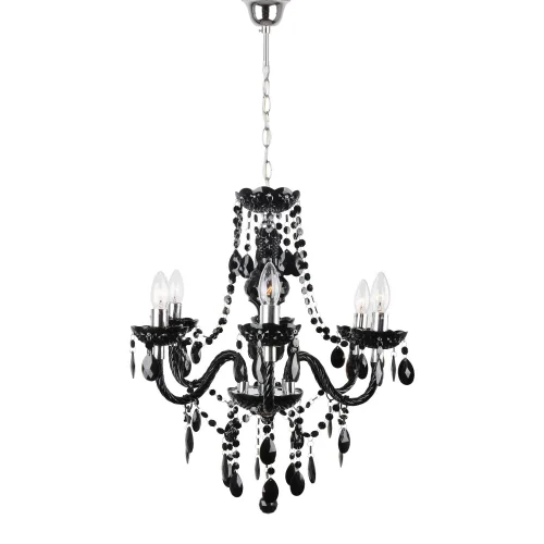 LAMPADA A SOFFITTO 6 LUCI GIULIA NERE