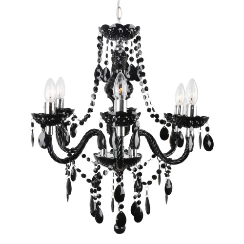 LAMPADA A SOFFITTO 6 LUCI GIULIA NERE