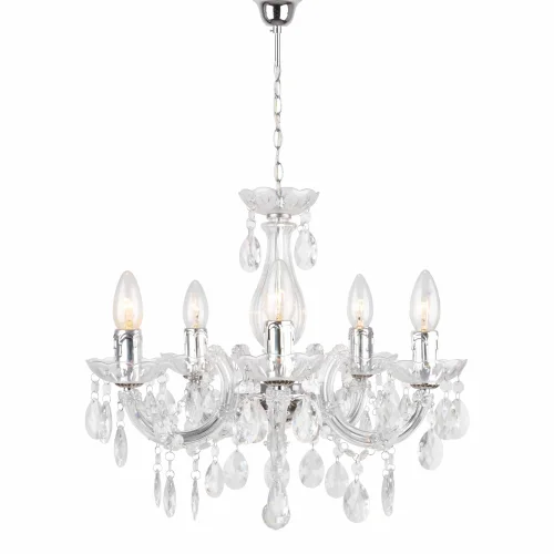 LAMPADA A SOFFITTO 5 LUCI NICOLA TRASPARENTI