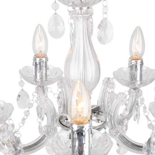 LAMPADA A SOFFITTO 5 LUCI NICOLA TRASPARENTI