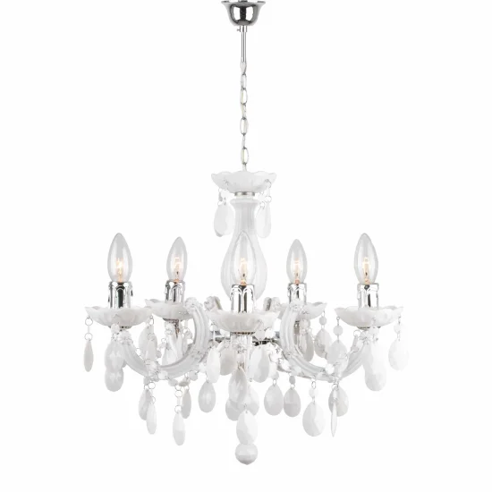 LAMPADA A SOFFITTO 5 LUCI NICOLA BIANCHE 2