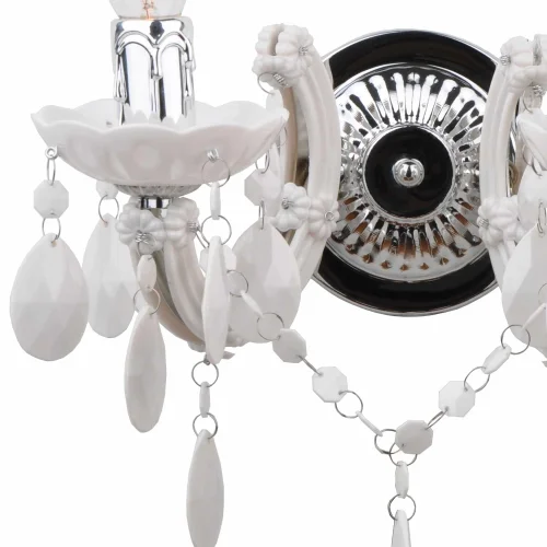 LAMPADA DA PARETE 2 LUCI A MOLLA BIANCHE