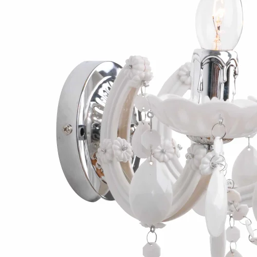 LAMPADA DA PARETE 2 LUCI A MOLLA BIANCHE