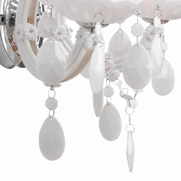 LAMPADA DA PARETE 2 LUCI A MOLLA BIANCHE