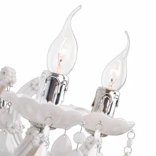 LAMPADA DA PARETE 2 LUCI A MOLLA BIANCHE