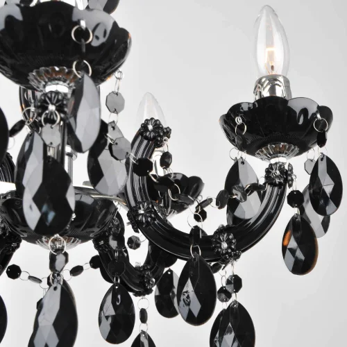 LAMPADA A SOFFITTO 5 LUCI OLETHEA NERE