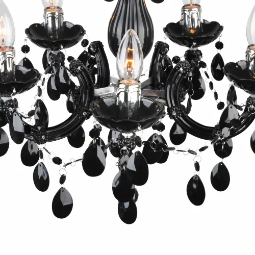 LAMPADA A SOFFITTO 5 LUCI OLETHEA NERE