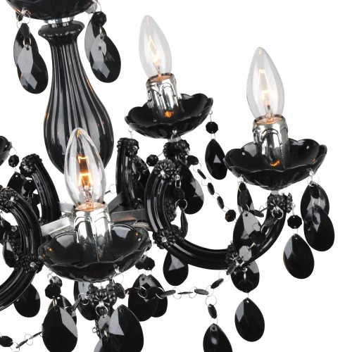 LAMPADA A SOFFITTO 5 LUCI OLETHEA NERE