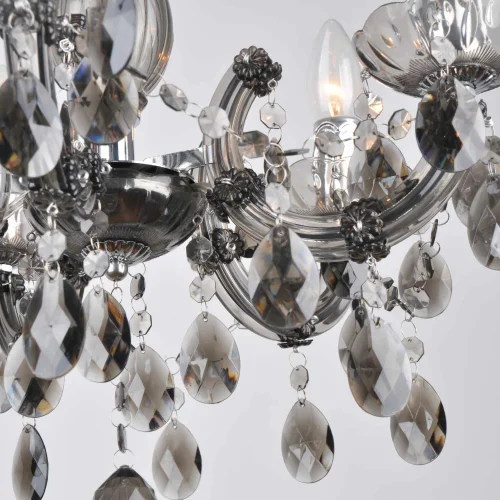 LAMPADA A SOFFITTO 5 LUCI VIRGILIA AFFUMICATO