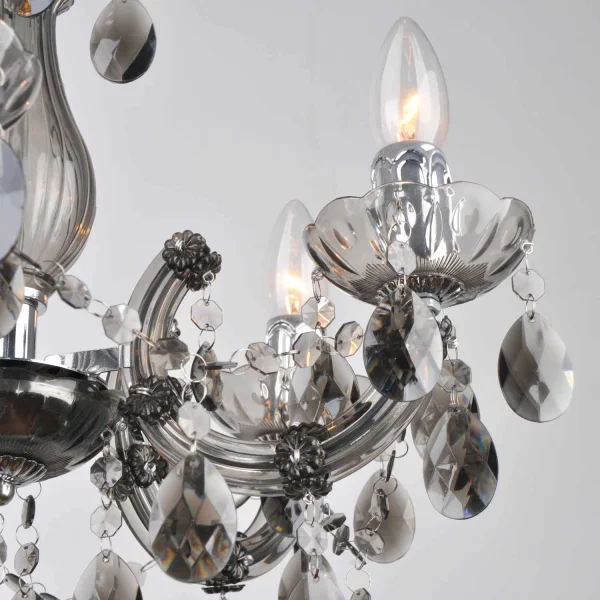 LAMPADA A SOFFITTO 5 LUCI VIRGILIA AFFUMICATO