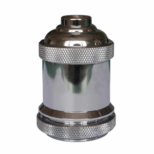 PORTA LAMPADE E27 1L ACCIAIO CROMATO