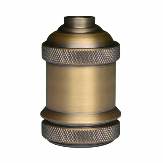 PORTA LAMPADE E27 1L ACCIAIO TACCHINO