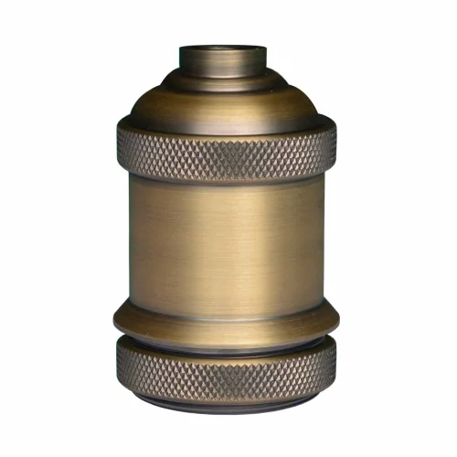 PORTA LAMPADE E27 1L ACCIAIO TACCHINO