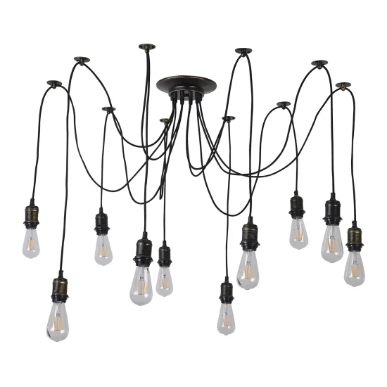 LAMPADA A SOFFITTO 10 LUCI CARLA INVECCHIATE