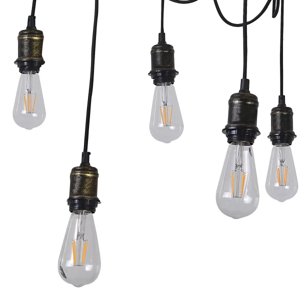 LAMPADA A SOFFITTO 10 LUCI CARLA INVECCHIATE