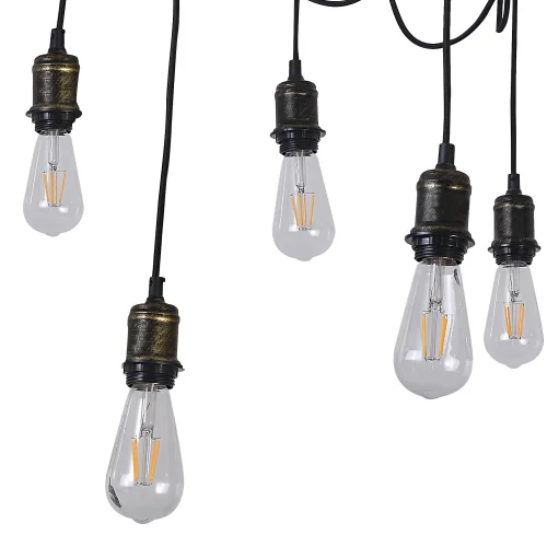 LAMPADA A SOFFITTO 10 LUCI CARLA INVECCHIATE