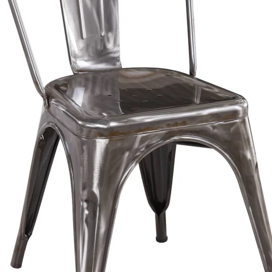 SEDIA DI JOSEPHINE INVECCHIATO IN METALLO 2